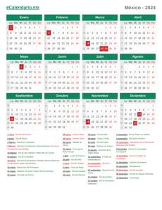 Calendario 2024