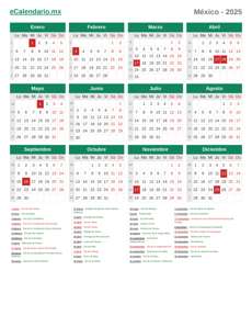 Calendario 2025